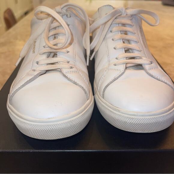 SAINT LAURENT ANDY SNEAKERS IN LEATHER 39 - Picture 5 of 16